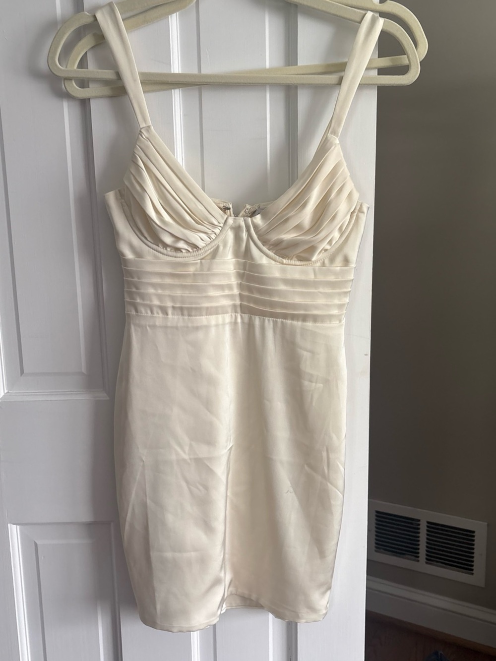 Princess Polly Cream Mini Dress
